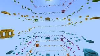 Screenshot of the Minecraft Bedrock Marketplace product Sky Parkour 3 created by 4KS Studios.