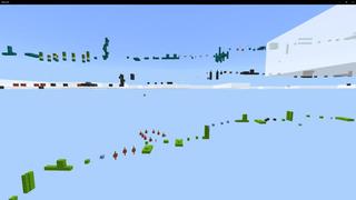 Screenshot of the Minecraft Bedrock Marketplace product Sky Parkour 2 created by 4KS Studios.