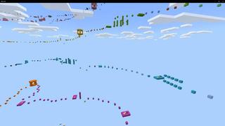 Screenshot of the Minecraft Bedrock Marketplace product Sky Parkour 2 created by 4KS Studios.