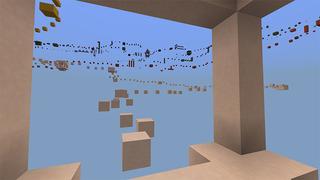 Screenshot of the Minecraft Bedrock Marketplace product Sky Parkour created by 4KS Studios.