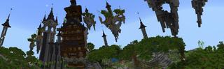 Panorama of the Minecraft Bedrock Marketplace product Skybase created by 4KS Studios.