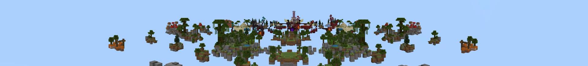 Panorama of the Minecraft Bedrock Marketplace product Skyblock Advanced created by 4KS Studios.