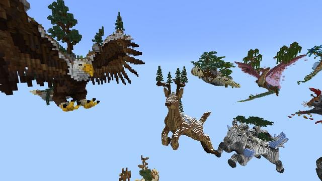 Screenshot of the Minecraft Bedrock Marketplace product Skyblock Animals created by 4KS Studios.