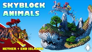 Thumbnail of the Minecraft Bedrock Marketplace product Skyblock Animals created by 4KS Studios.