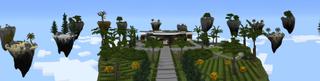 Panorama of the Minecraft Bedrock Marketplace product Skyblock Billionaire created by 4KS Studios.