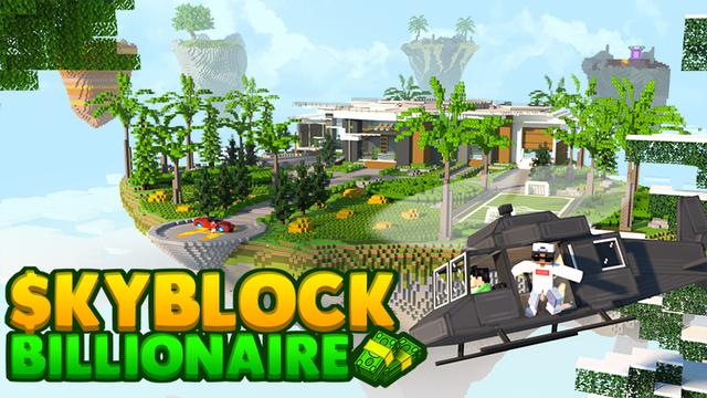 Thumbnail of the Minecraft Bedrock Marketplace product Skyblock Billionaire created by 4KS Studios.