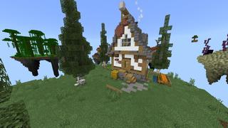 Screenshot of the Minecraft Bedrock Marketplace product Skyblock Biomes OP created by 4KS Studios.