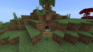 Screenshot of the Minecraft Bedrock Marketplace product Skyblock Biomes OP created by 4KS Studios.