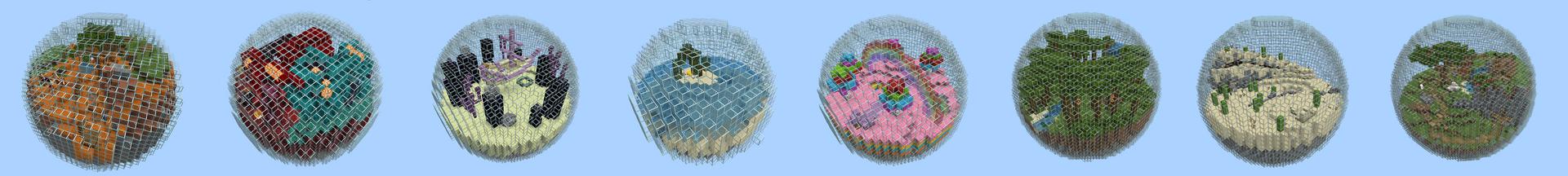 Panorama of the Minecraft Bedrock Marketplace product Skyblock Bubbles created by 4KS Studios.