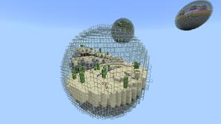 Screenshot of the Minecraft Bedrock Marketplace product Skyblock Bubbles created by 4KS Studios.