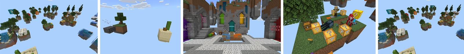 Panorama of the Minecraft Bedrock Marketplace product SKYBLOCK BUNDLE created by 4KS Studios.