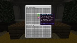 Screenshot of the Minecraft Bedrock Marketplace product Skyblock Hacker created by 4KS Studios.