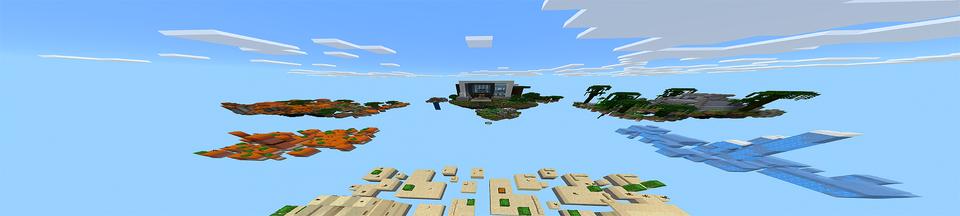 Panorama of the Minecraft Bedrock Marketplace product Skyblock Millionaires created by 4KS Studios.