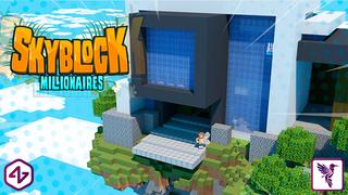 Thumbnail of the Minecraft Bedrock Marketplace product Skyblock Millionaires created by 4KS Studios.