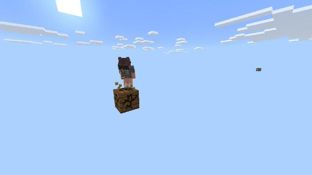 Screenshot of the Minecraft Bedrock Marketplace product Skyblock One Block created by 4KS Studios.