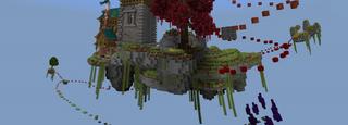 Panorama of the Minecraft Bedrock Marketplace product Skyblock Parkour II created by 4KS Studios.