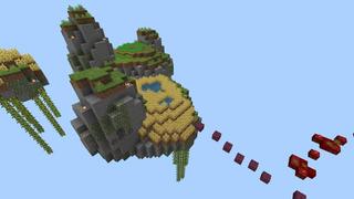 Screenshot of the Minecraft Bedrock Marketplace product Skyblock Parkour II created by 4KS Studios.