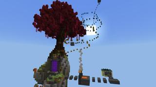 Screenshot of the Minecraft Bedrock Marketplace product Skyblock Parkour II created by 4KS Studios.