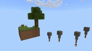 Screenshot of the Minecraft Bedrock Marketplace product Skyblock Parkour III created by 4KS Studios.