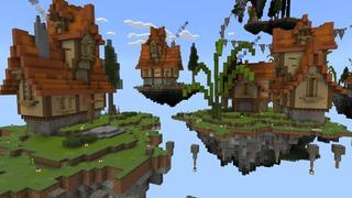 Screenshot of the Minecraft Bedrock Marketplace product Skyblock Parkour III created by 4KS Studios.