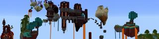 Panorama of the Minecraft Bedrock Marketplace product Skyblock Parkour IV created by 4KS Studios.