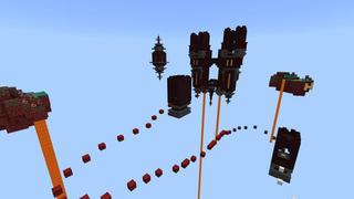 Screenshot of the Minecraft Bedrock Marketplace product Skyblock Parkour IV created by 4KS Studios.