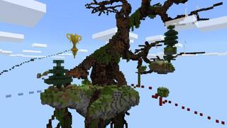 Screenshot of the Minecraft Bedrock Marketplace product Skyblock Parkour Mansion created by 4KS Studios.