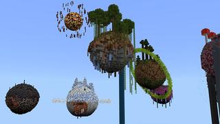 Screenshot of the Minecraft Bedrock Marketplace product Skyblock Planets created by 4KS Studios.