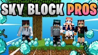 Thumbnail of the Minecraft Bedrock Marketplace product Skyblock Pros created by 4KS Studios.