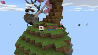 Screenshot of the Minecraft Bedrock Marketplace product Skyblock Sakura created by 4KS Studios.