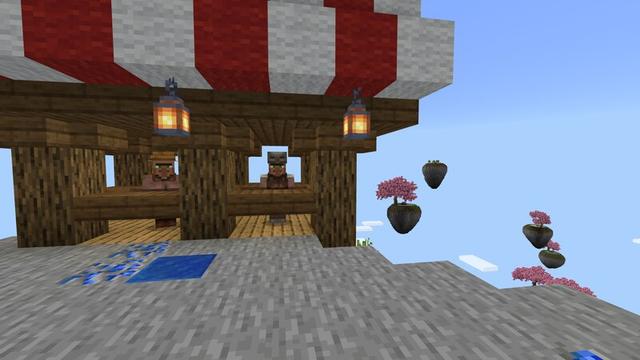 Screenshot of the Minecraft Bedrock Marketplace product Skyblock Sakura created by 4KS Studios.