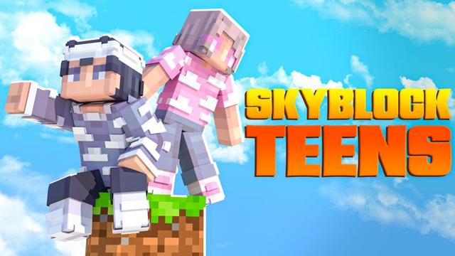 Thumbnail of the Minecraft Bedrock Marketplace product Skyblock Teens created by 4KS Studios.
