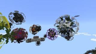 Screenshot of the Minecraft Bedrock Marketplace product Skyblock Worlds created by 4KS Studios.