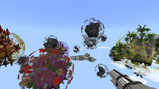Screenshot of the Minecraft Bedrock Marketplace product Skyblock Worlds created by 4KS Studios.