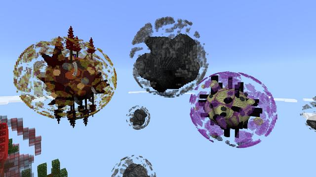 Screenshot of the Minecraft Bedrock Marketplace product Skyblock Worlds created by 4KS Studios.