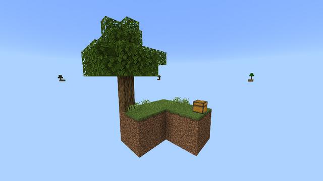 Screenshot of the Minecraft Bedrock Marketplace product Skyblock created by 4KS Studios.