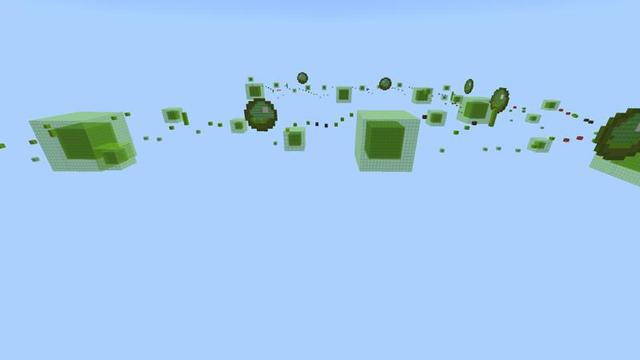 Screenshot of the Minecraft Bedrock Marketplace product Slime Parkour created by 4KS Studios.