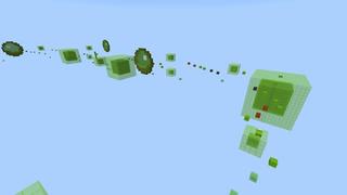 Screenshot of the Minecraft Bedrock Marketplace product Slime Parkour created by 4KS Studios.