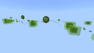 Screenshot of the Minecraft Bedrock Marketplace product Slime Parkour created by 4KS Studios.