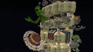 Screenshot of the Minecraft Bedrock Marketplace product Spiral Space Parkour created by 4KS Studios.