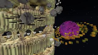 Screenshot of the Minecraft Bedrock Marketplace product Spiral Space Parkour created by 4KS Studios.