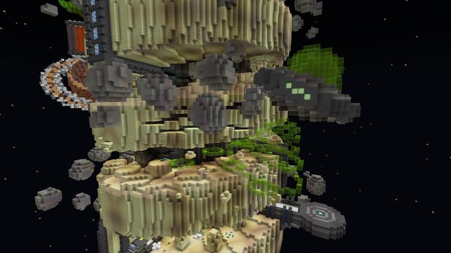 Screenshot of the Minecraft Bedrock Marketplace product Spiral Space Parkour created by 4KS Studios.