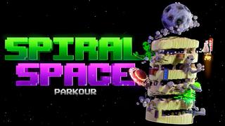 Thumbnail of the Minecraft Bedrock Marketplace product Spiral Space Parkour created by 4KS Studios.