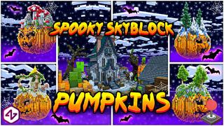 Thumbnail of the Minecraft Bedrock Marketplace product Citrouilles effrayantes de Skyblock created by 4KS Studios.