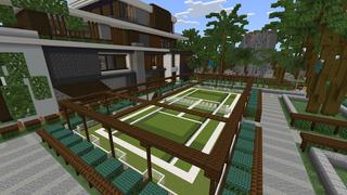 Screenshot of the Minecraft Bedrock Marketplace product Summer Mansion created by 4KS Studios.