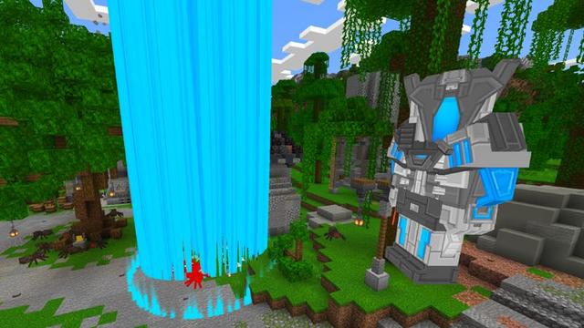 Screenshot of the Minecraft Bedrock Marketplace product Super Suits created by 4KS Studios.