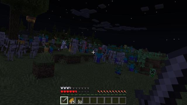 Screenshot of the Minecraft Bedrock Marketplace product Survival But... Mobs Multiply created by 4KS Studios.
