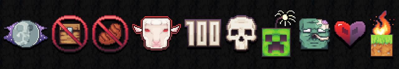 Panorama of the Minecraft Bedrock Marketplace product Survival Challenges created by 4KS Studios.