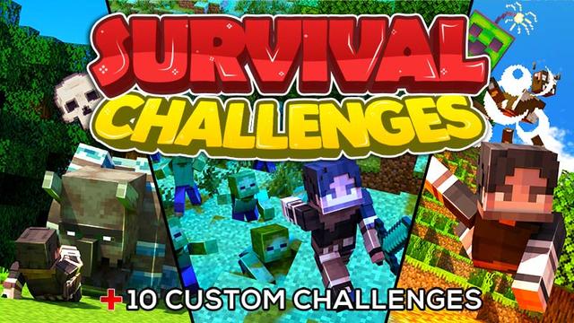 Thumbnail of the Minecraft Bedrock Marketplace product Desafios de Sobrevivência created by 4KS Studios.