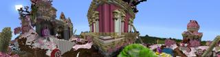 Panorama of the Minecraft Bedrock Marketplace product Survival Sweet Castle created by 4KS Studios.